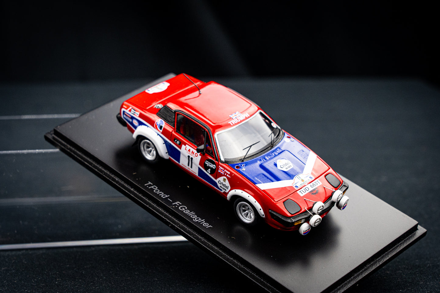 Triumph TR7 #11 T. Pond / F. Gallagher - Winner Ypern Rallye 1980 - Spark 1:43