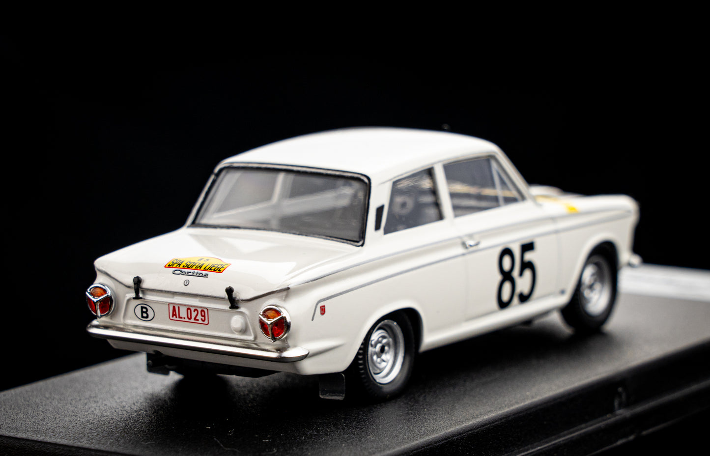 Ford Cortina GT lim. 150 pcs. #85 G. Staepelaere / E. Meuwissen - Spa - Sofia -Liege 64 - Trofeu 1:43