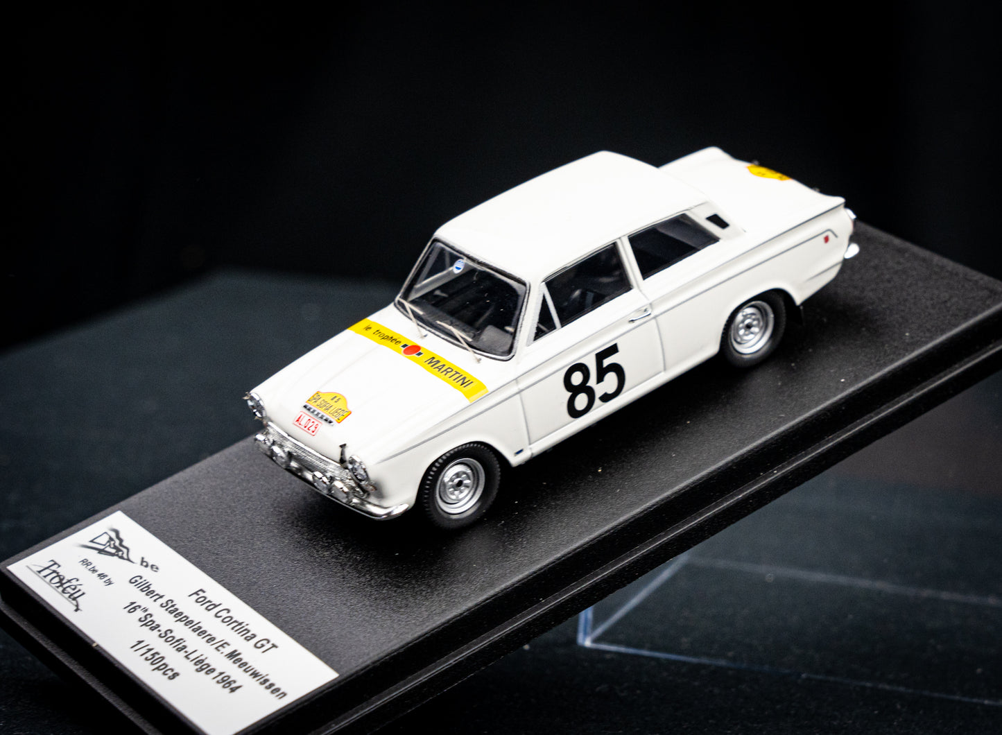 Ford Cortina GT lim. 150 pcs. #85 G. Staepelaere / E. Meuwissen - Spa - Sofia -Liege 64 - Trofeu 1:43