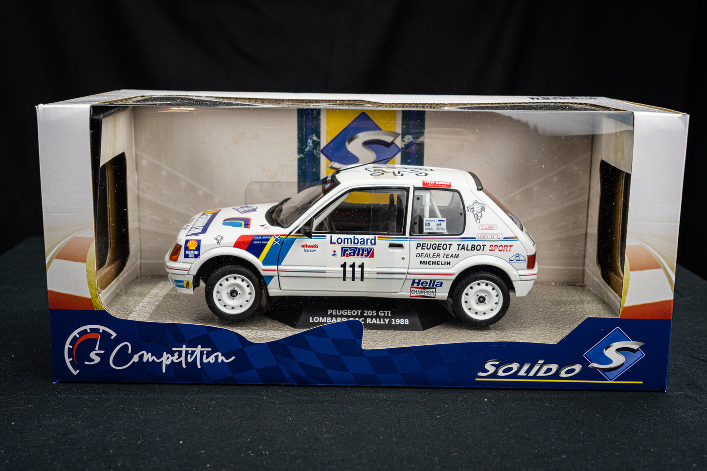 Peugeot 205 GTi #111 C. McRae / D. Ringer - Lombard RAC Rallye 1988 - Solido 1:18