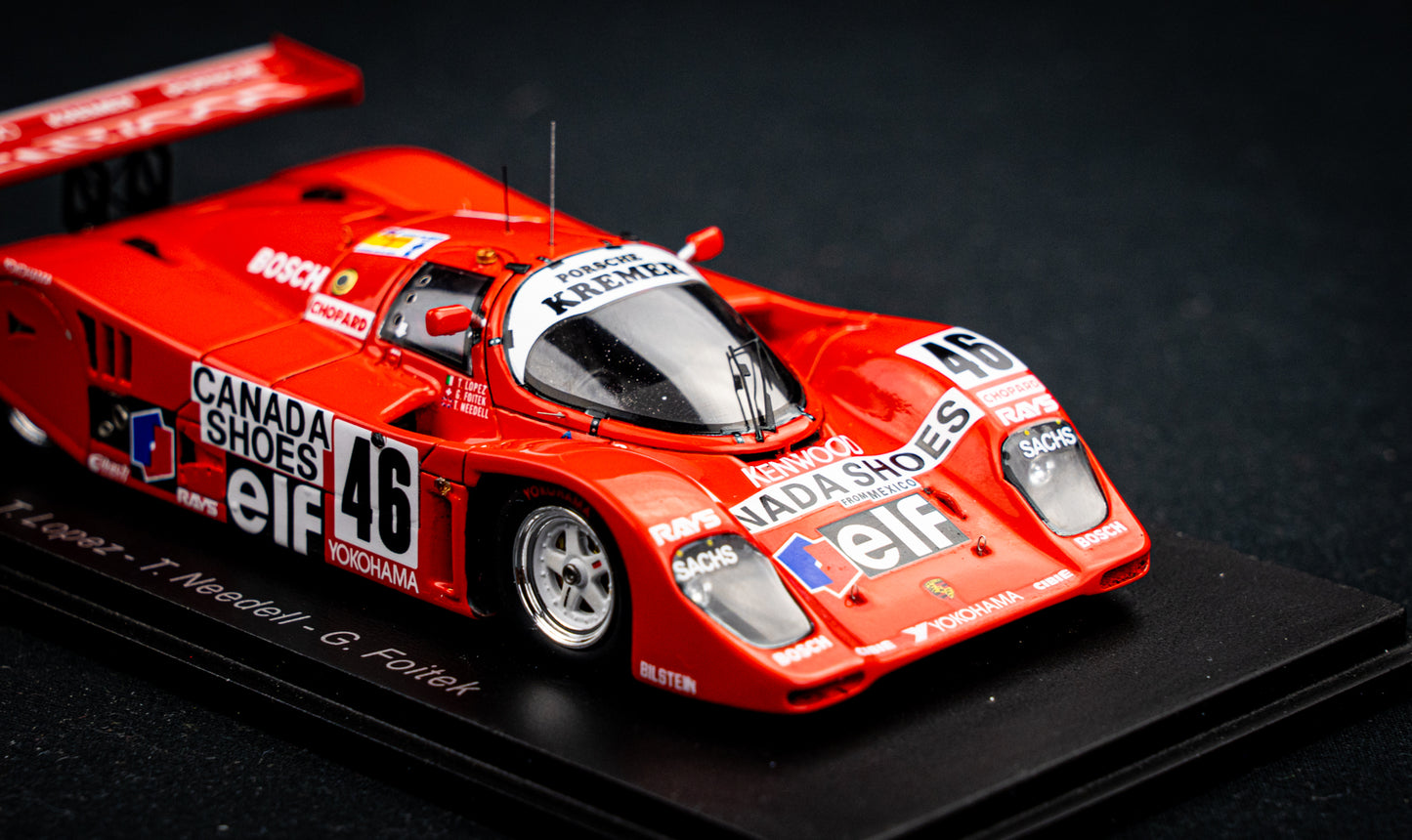 Porsche 962 CK6 #46 Lopez / Needell / Foitek - 24h LeMans 1991 - Spark 1:43