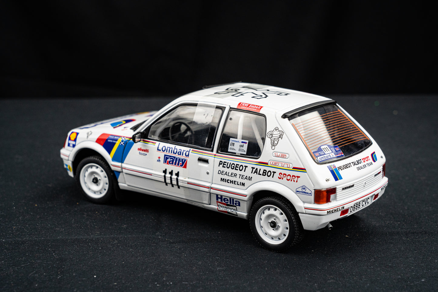 Peugeot 205 GTi #111 C. McRae / D. Ringer - Lombard RAC Rallye 1988 - Solido 1:18