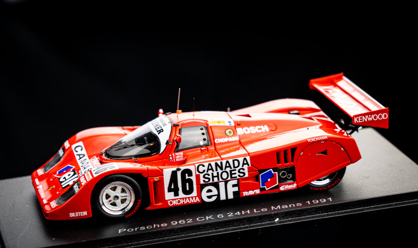 Porsche 962 CK6 #46 Lopez / Needell / Foitek - 24h LeMans 1991 - Spark 1:43
