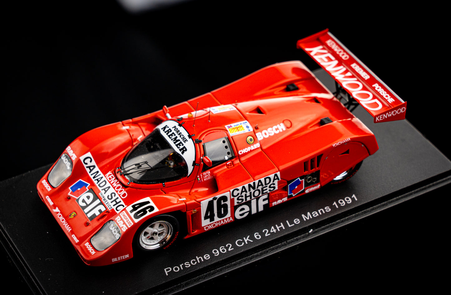Porsche 962 CK6 #46 Lopez / Needell / Foitek - 24h LeMans 1991 - Spark 1:43