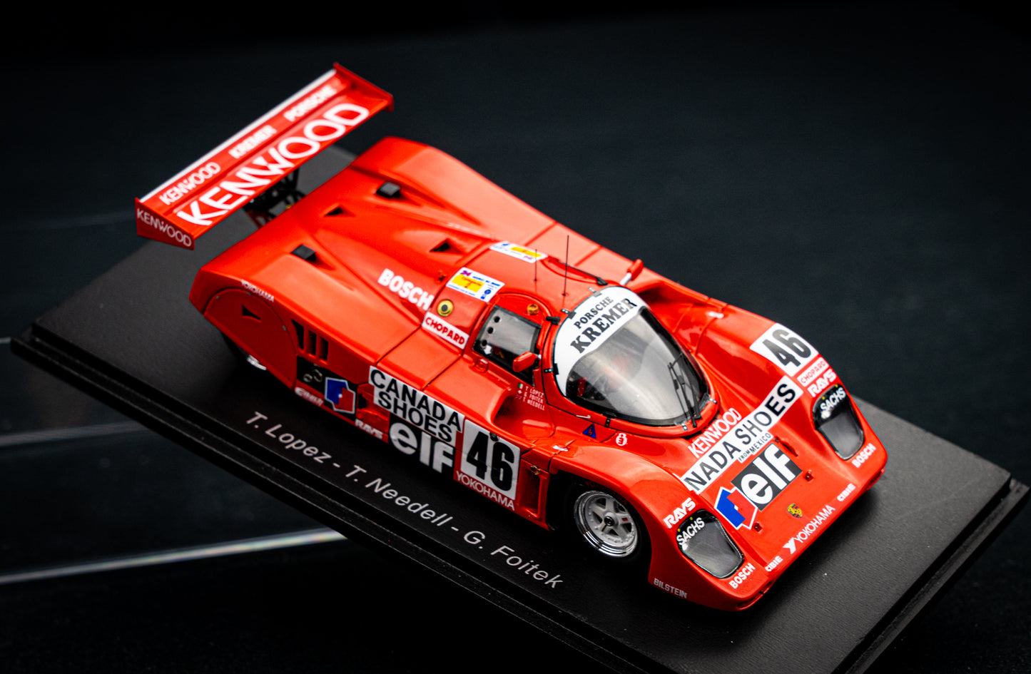 Porsche 962 CK6 #46 Lopez / Needell / Foitek - 24h LeMans 1991 - Spark 1:43