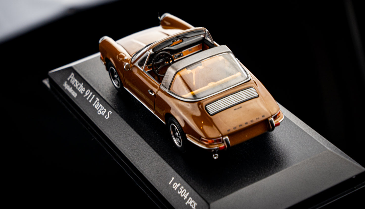 Porsche 911 Targa S 1972 Sepiabraun - Minichamps 1:43 limitiert auf 504 Stk.