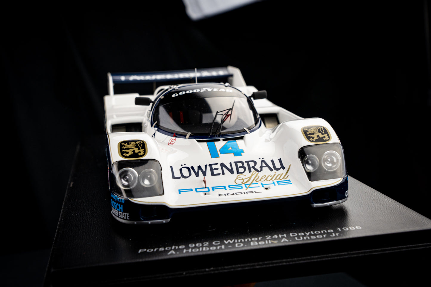 Porsche 962 C #14 Holbert / Bell / Unser jr. - Winner 24h Daytona 1986 - Spark 1:18