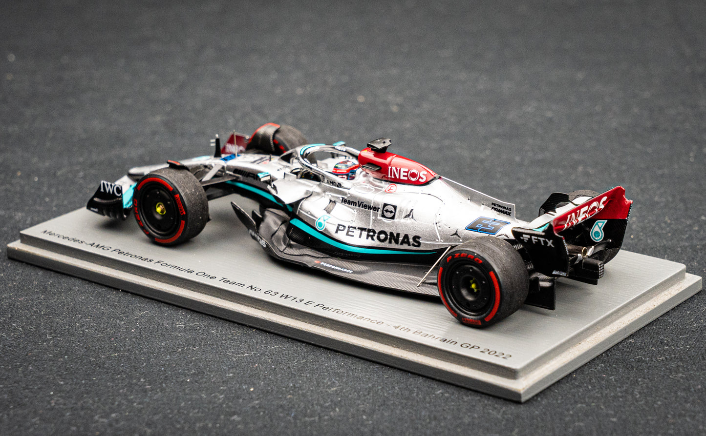 Georg Russell Mercedes-AMG W13E #63 2nd French GP 2022, Spark 1:43