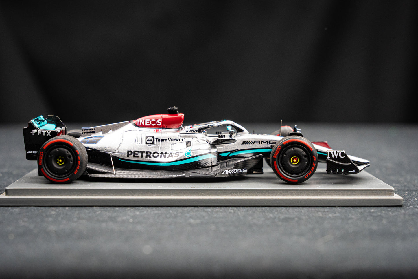 Georg Russell Mercedes-AMG W13E #63 2nd French GP 2022, Spark 1:43