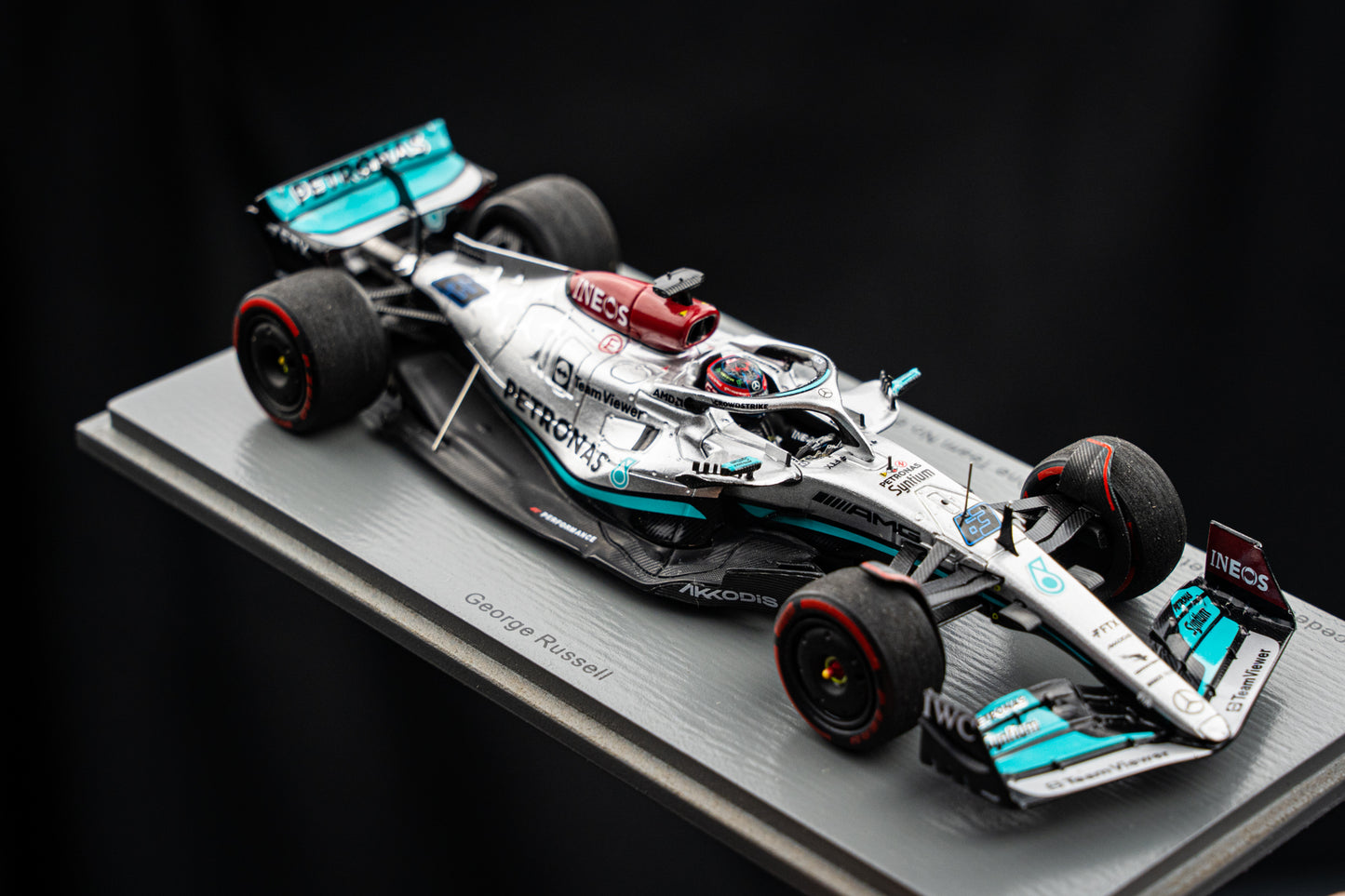 Georg Russell Mercedes-AMG W13E #63 2nd French GP 2022, Spark 1:43