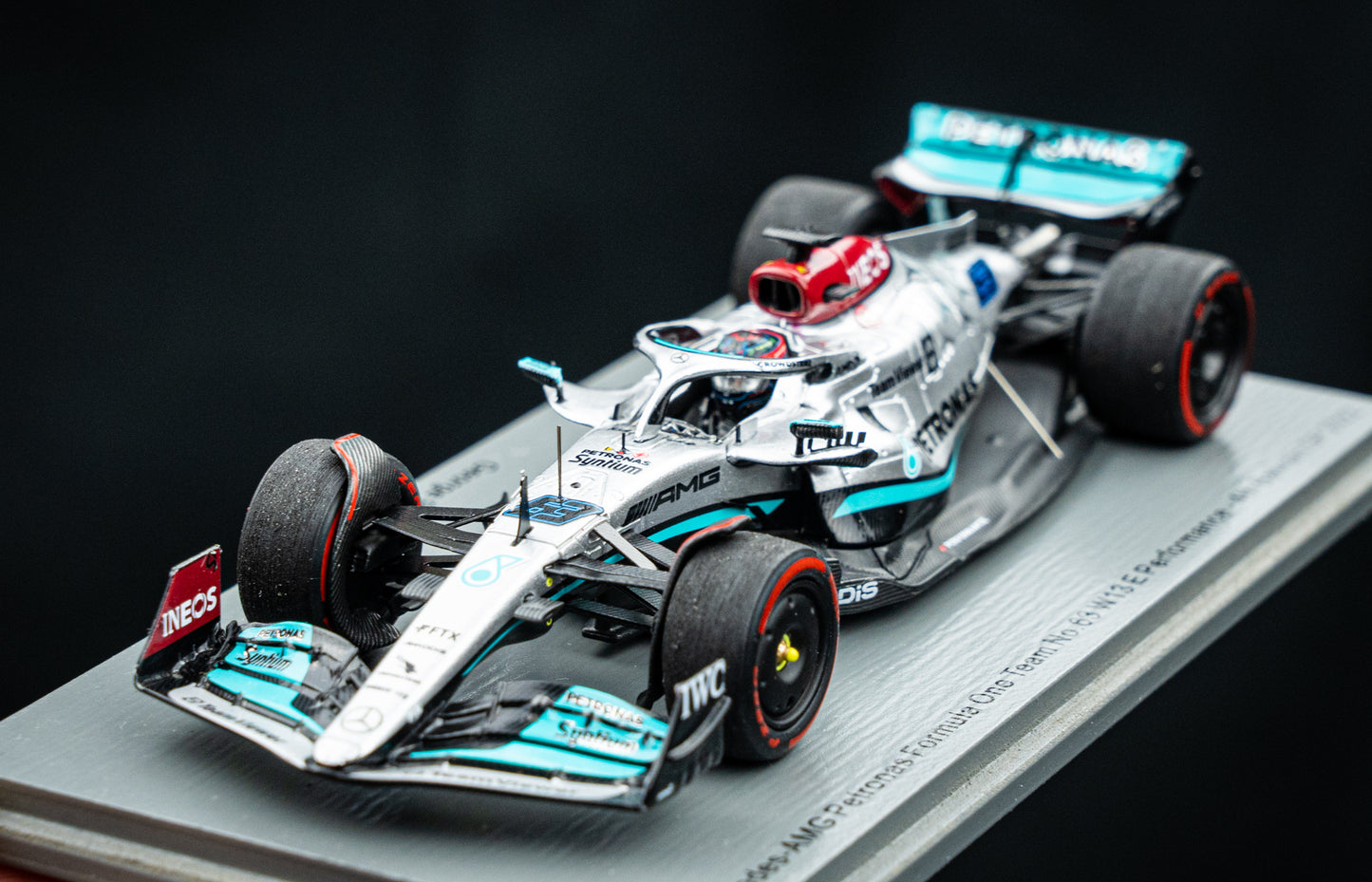 Georg Russell Mercedes-AMG W13E #63 2nd French GP 2022, Spark 1:43