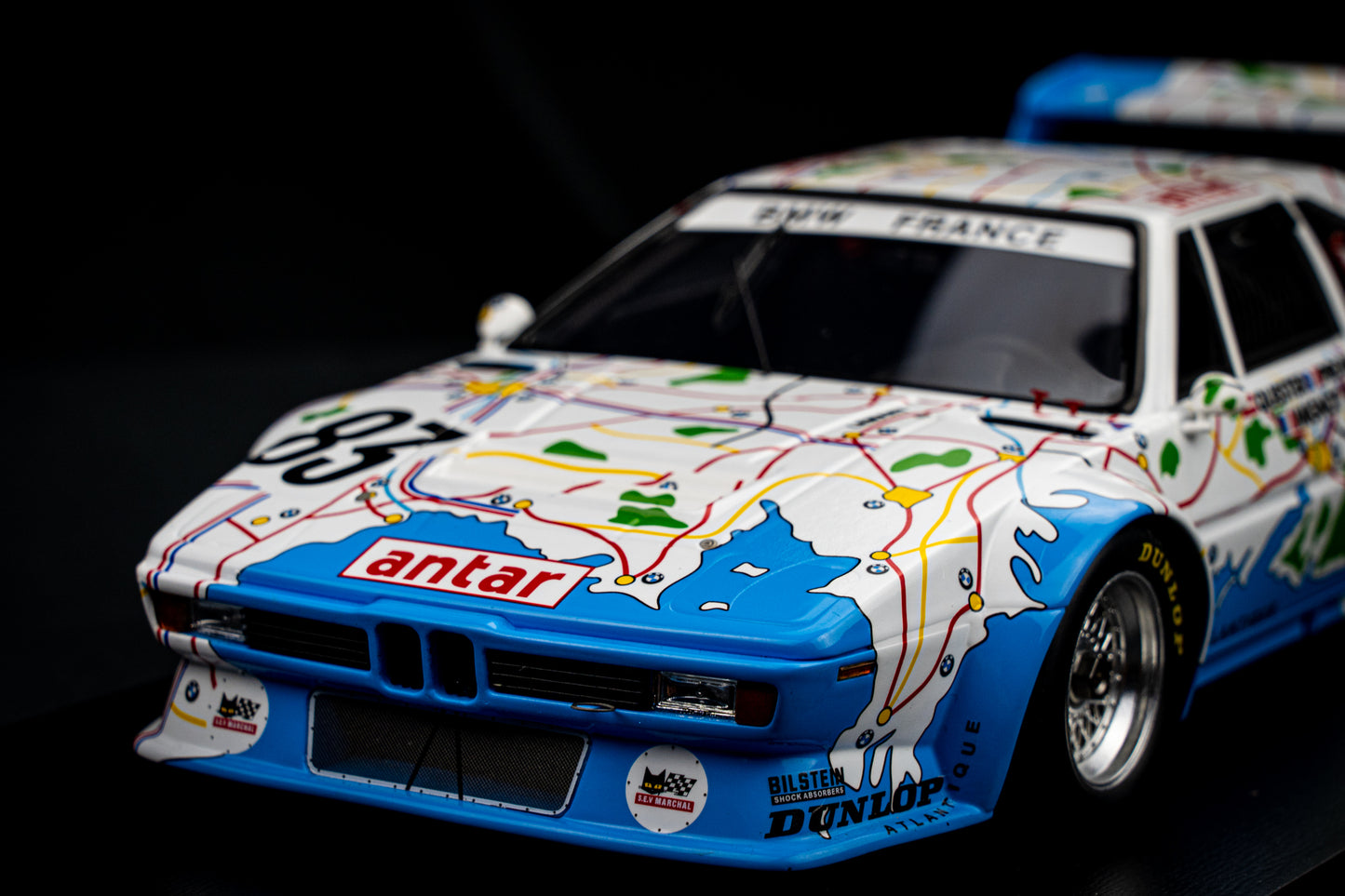 BMW M1 #83 Pironi / Quester / Mignot - 24h LeMans 1980 - Spark 1:18