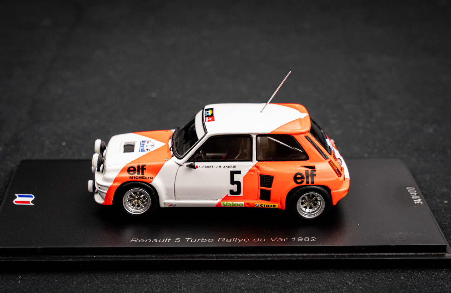 Renault 5 Turbo #5 lim. 400 Stk. A. Prost / J.M. Andrie Rallye du Var 1982 - Spark 1:43