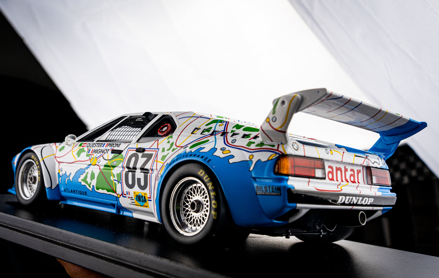 BMW M1 #83 Pironi / Quester / Mignot - 24h LeMans 1980 - Spark 1:18