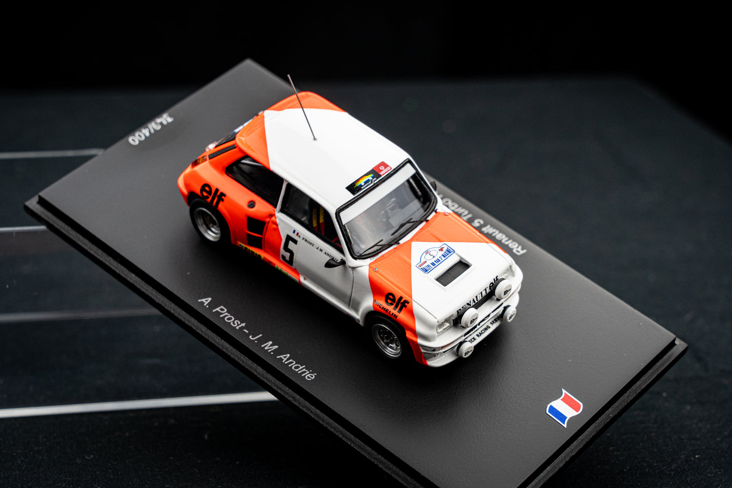 Renault 5 Turbo #5 lim. 400 Stk. A. Prost / J.M. Andrie Rallye du Var 1982 - Spark 1:43