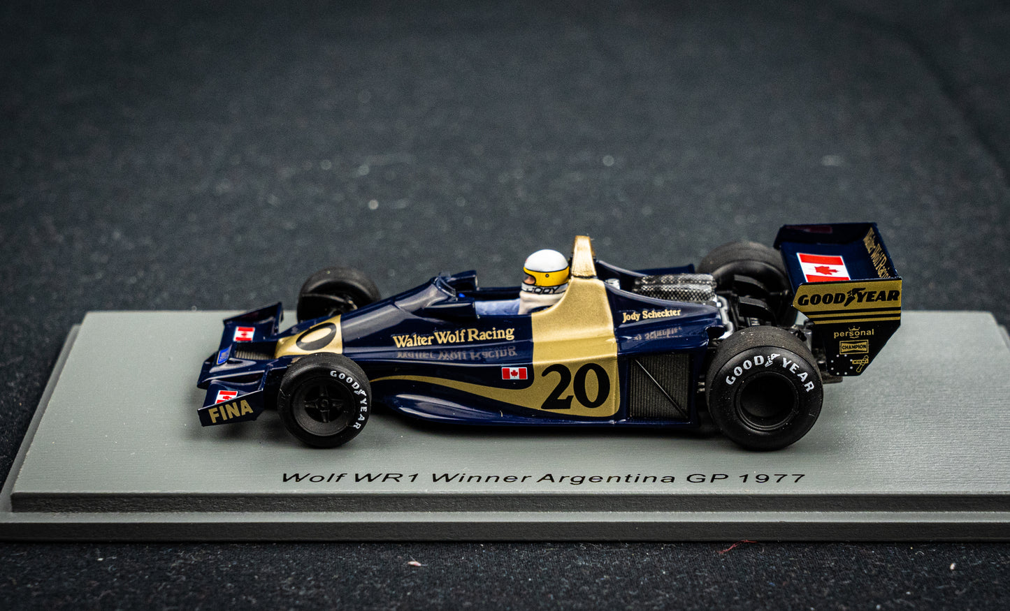 Wolf WR1 #20 Jody Scheckter - Sieger GP Argentina 1977 Spark 1:43