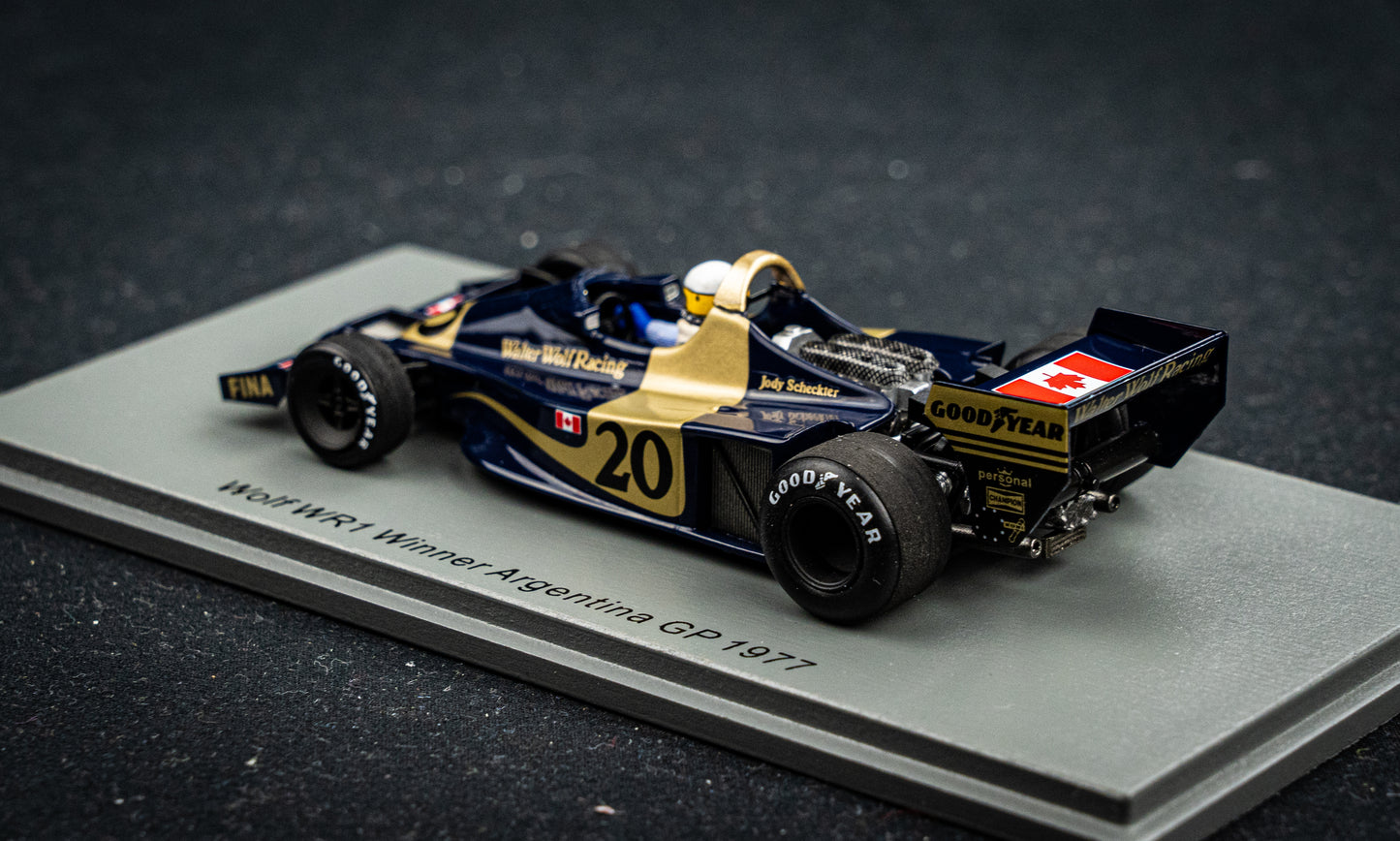 Wolf WR1 #20 Jody Scheckter - Sieger GP Argentina 1977 Spark 1:43