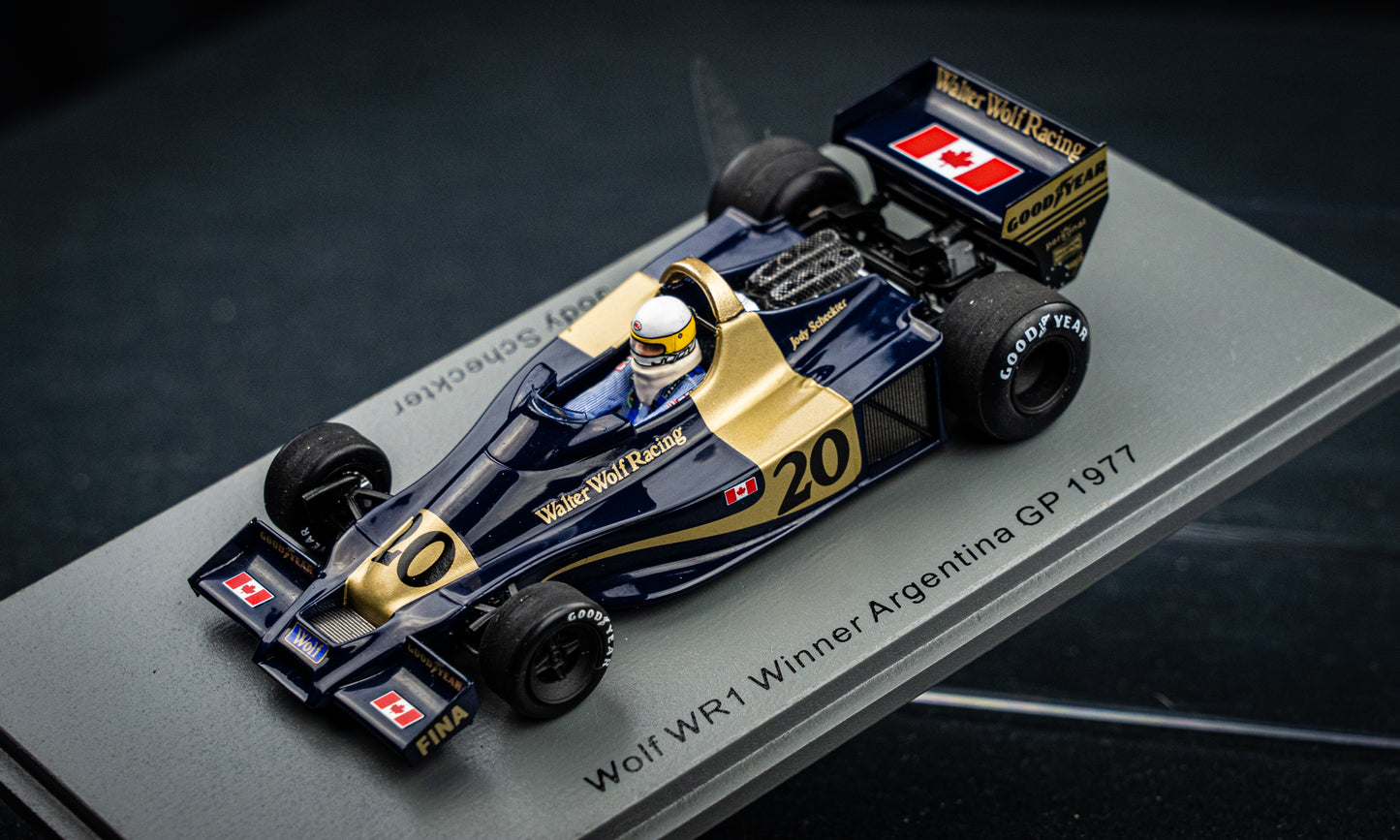 Wolf WR1 #20 Jody Scheckter - Sieger GP Argentina 1977 Spark 1:43