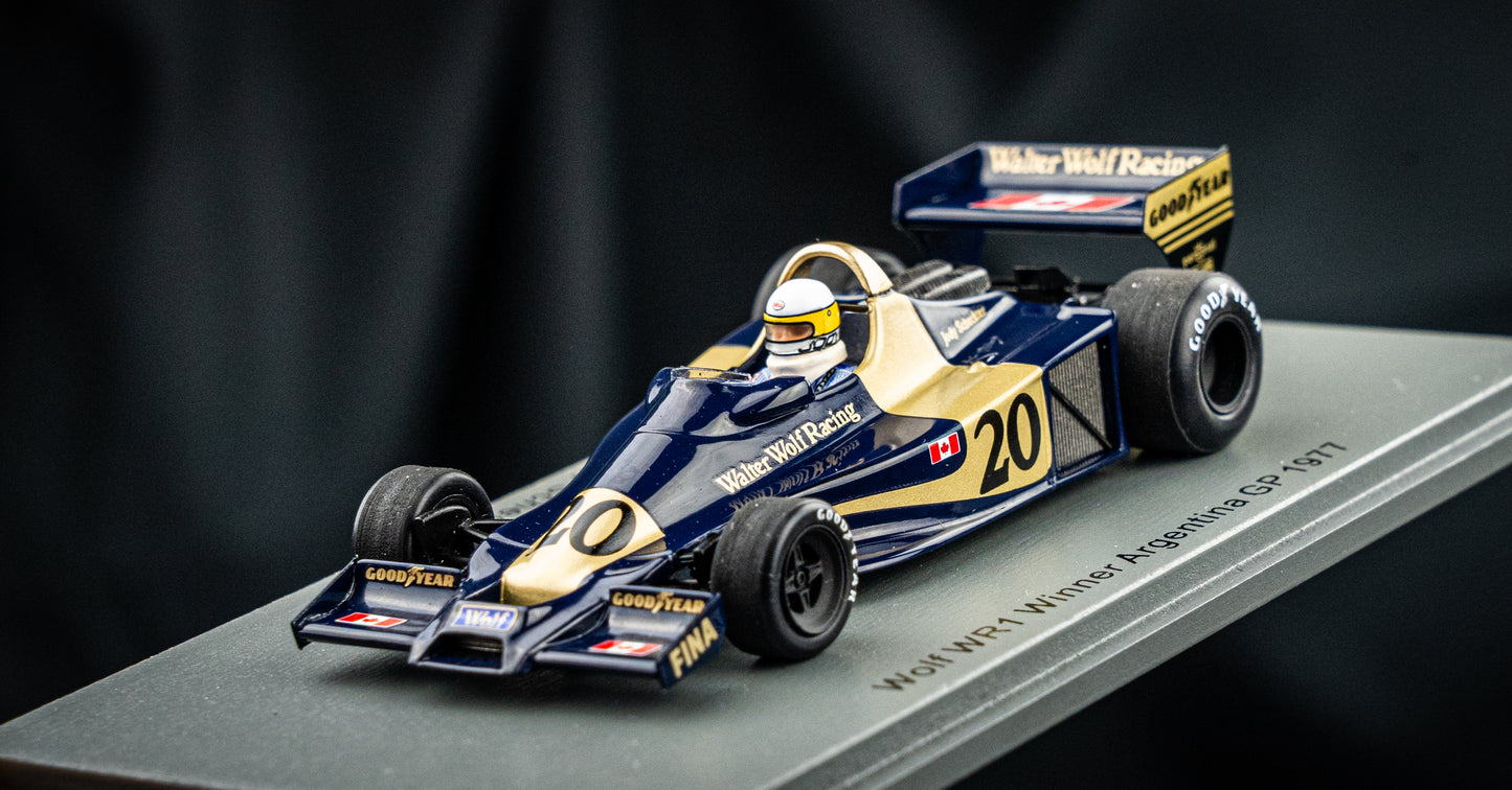 Wolf WR1 #20 Jody Scheckter - Sieger GP Argentina 1977 Spark 1:43
