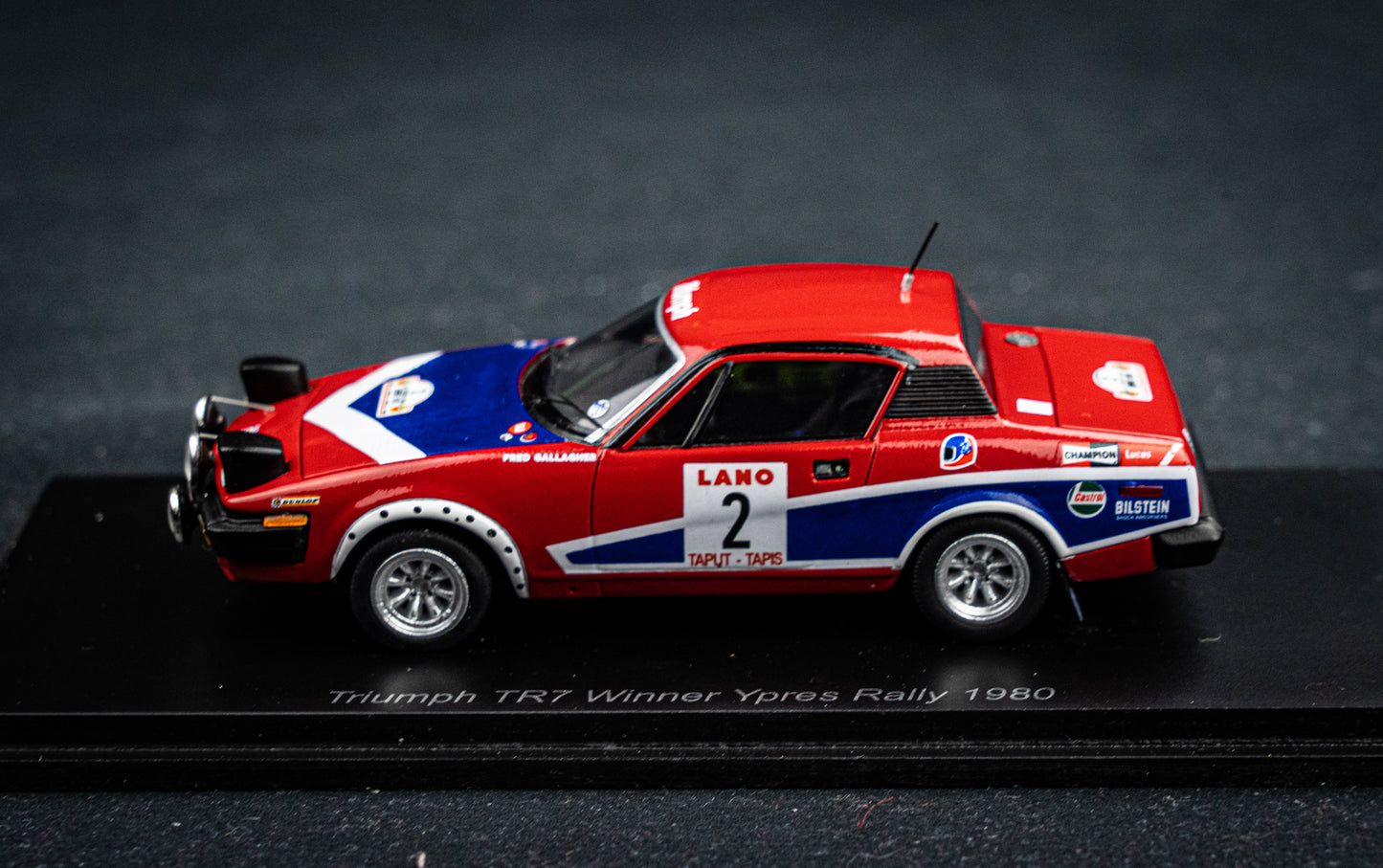 Triumph TR7 #2 T. Pond / F. Gallagher - Winner Ypern Rallye 1978 - Spark 1:43