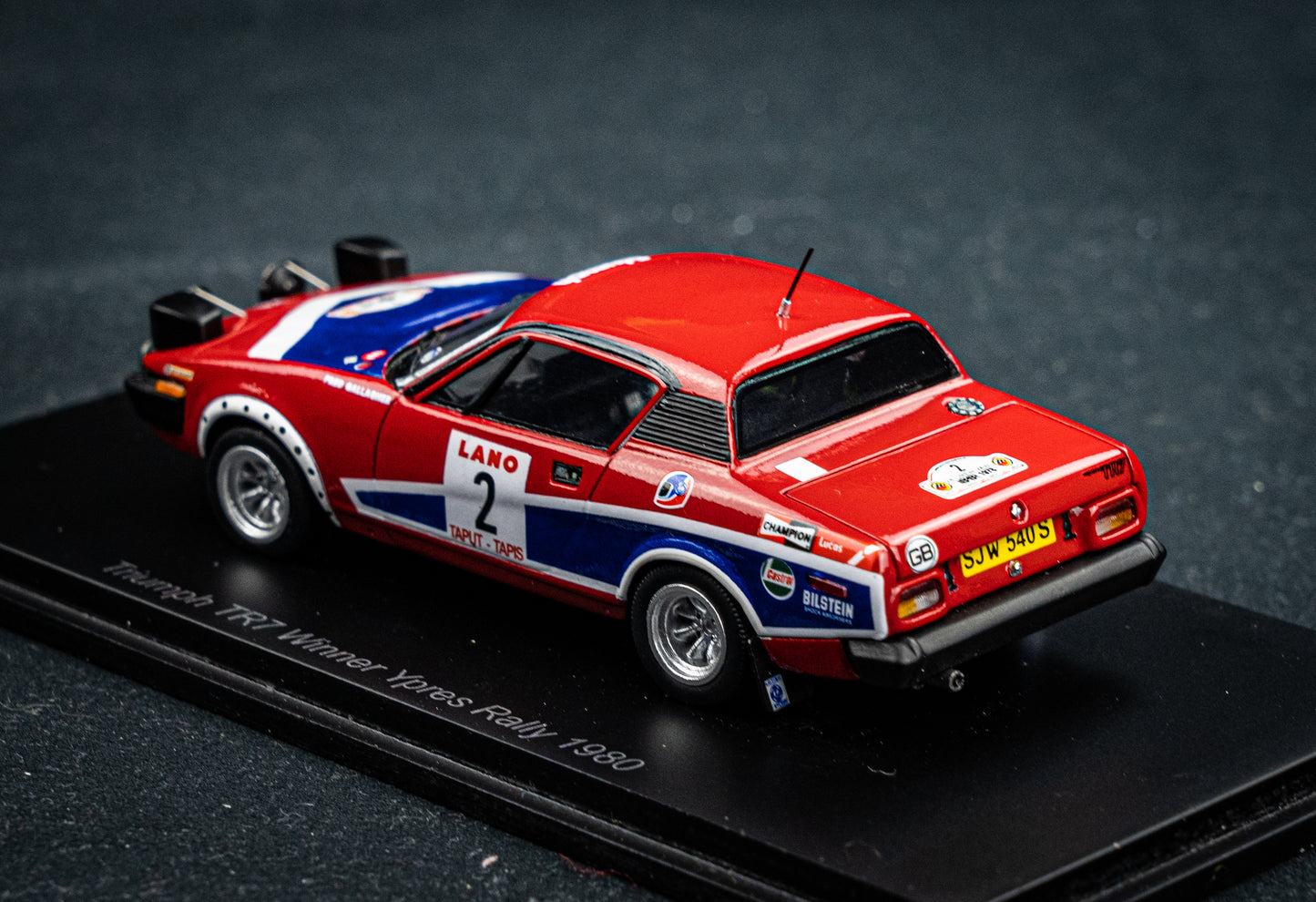 Triumph TR7 #2 T. Pond / F. Gallagher - Winner Ypern Rallye 1978 - Spark 1:43