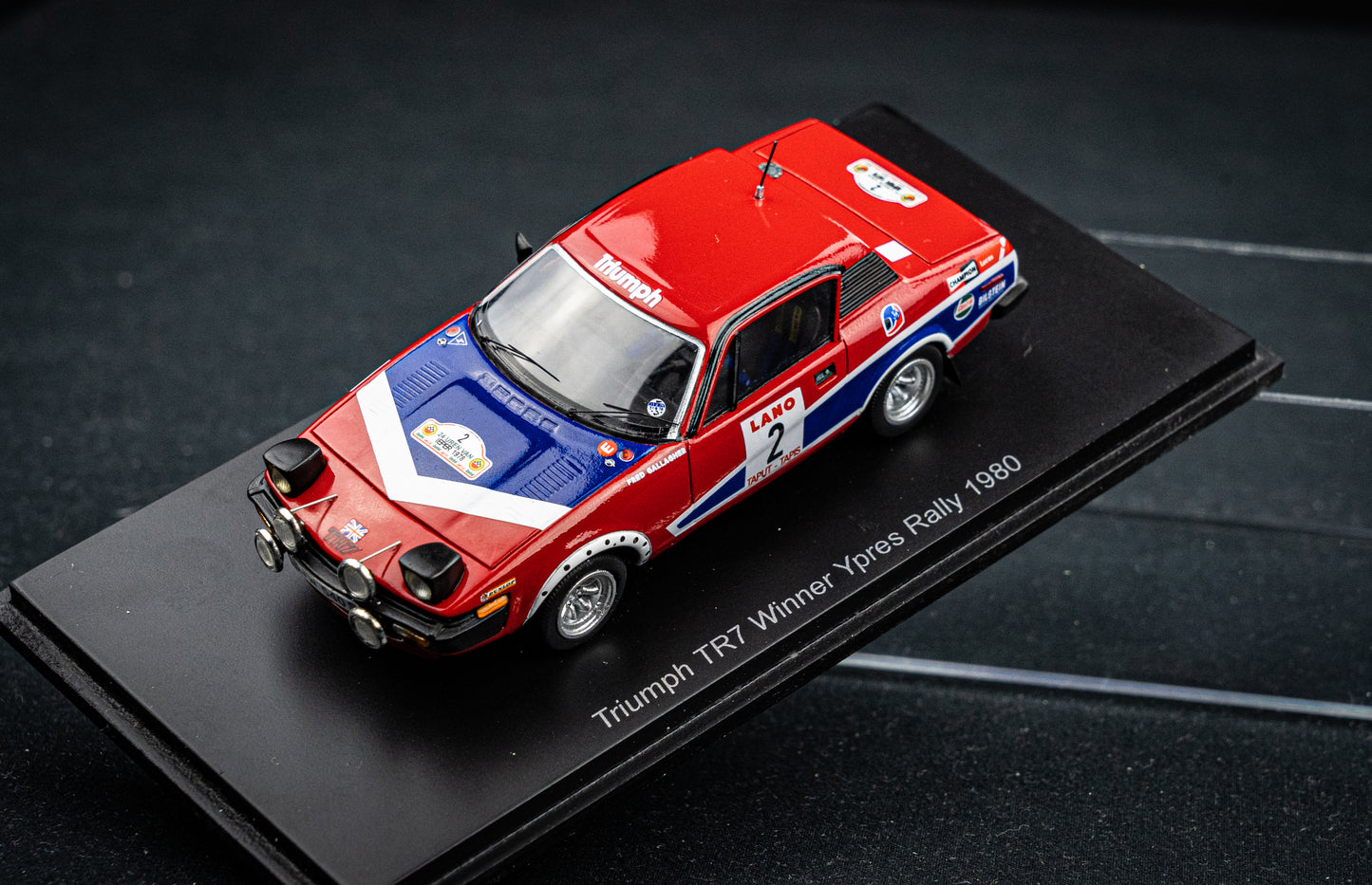 Triumph TR7 #2 T. Pond / F. Gallagher - Winner Ypern Rallye 1978 - Spark 1:43