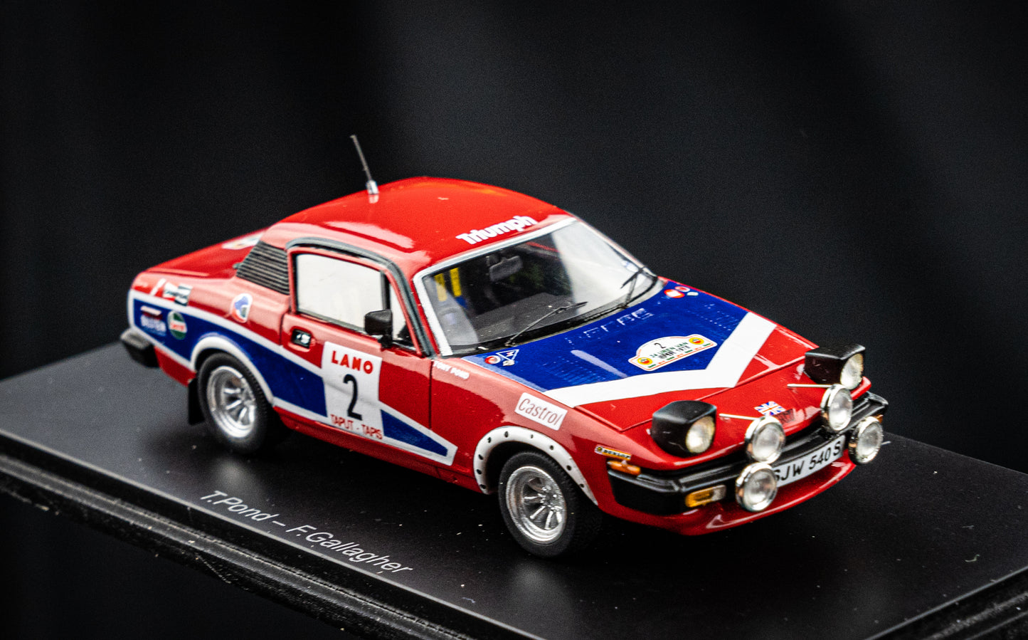 Triumph TR7 #2 T. Pond / F. Gallagher - Winner Ypern Rallye 1978 - Spark 1:43
