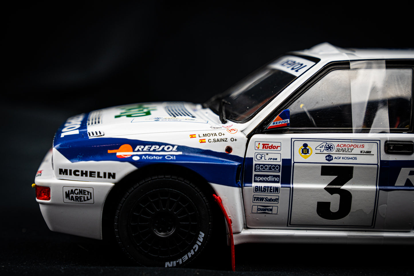 Lancia Delta HF Integrale #3 Sainz / Moya - Repsol Livery - Rallye Acropolis 1993 / Solido 1:18