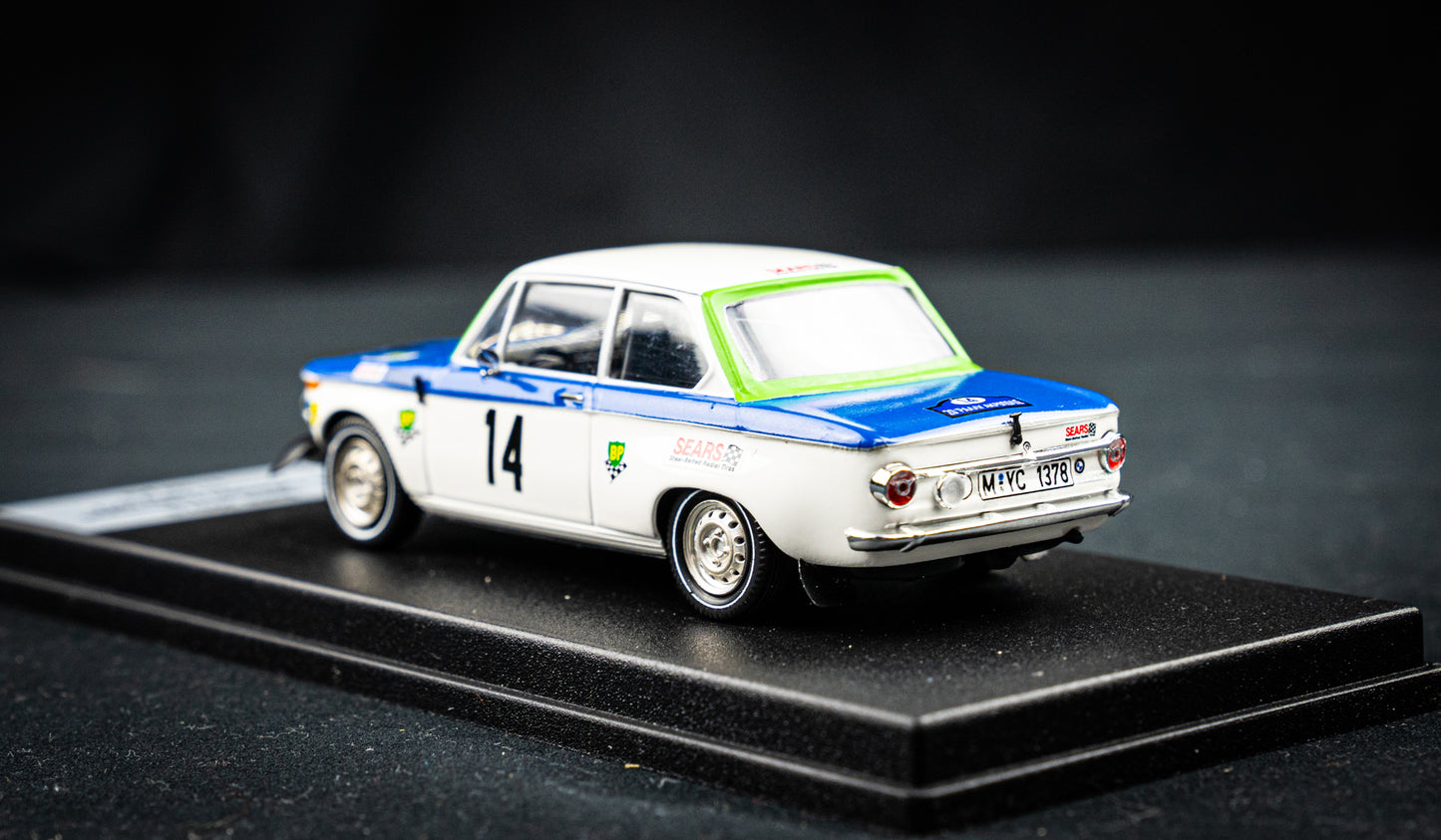 BMW 2002 ti #14 Rauno Altonen / J. Davenport - Acropolis Rallye 1972 lim. Edition 1 / 150 1:43 Trofeu