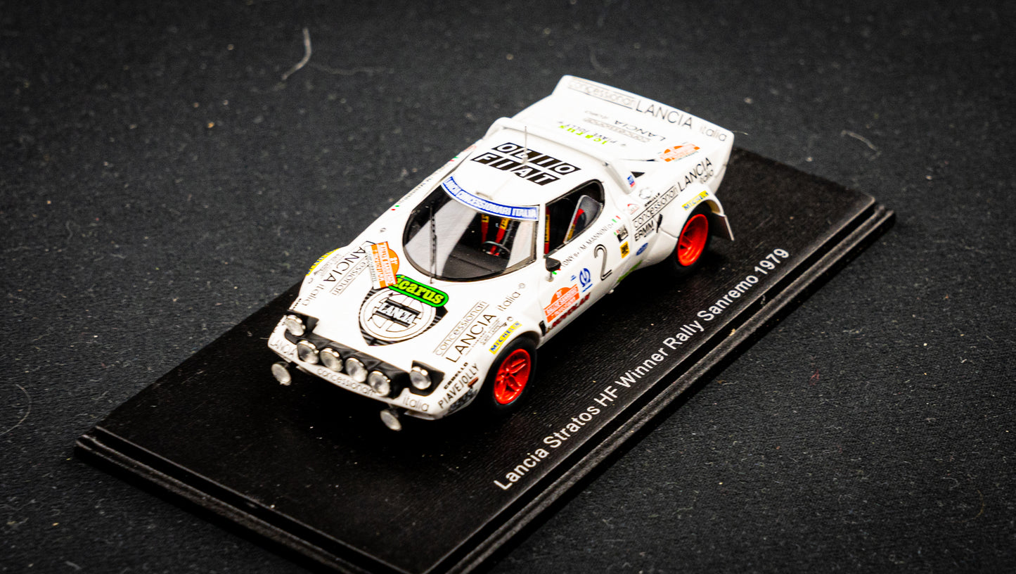 Lancia Stratos HF #4 "Tony" / M. Mannini - Winner Rallye San Remo 1979 1:43