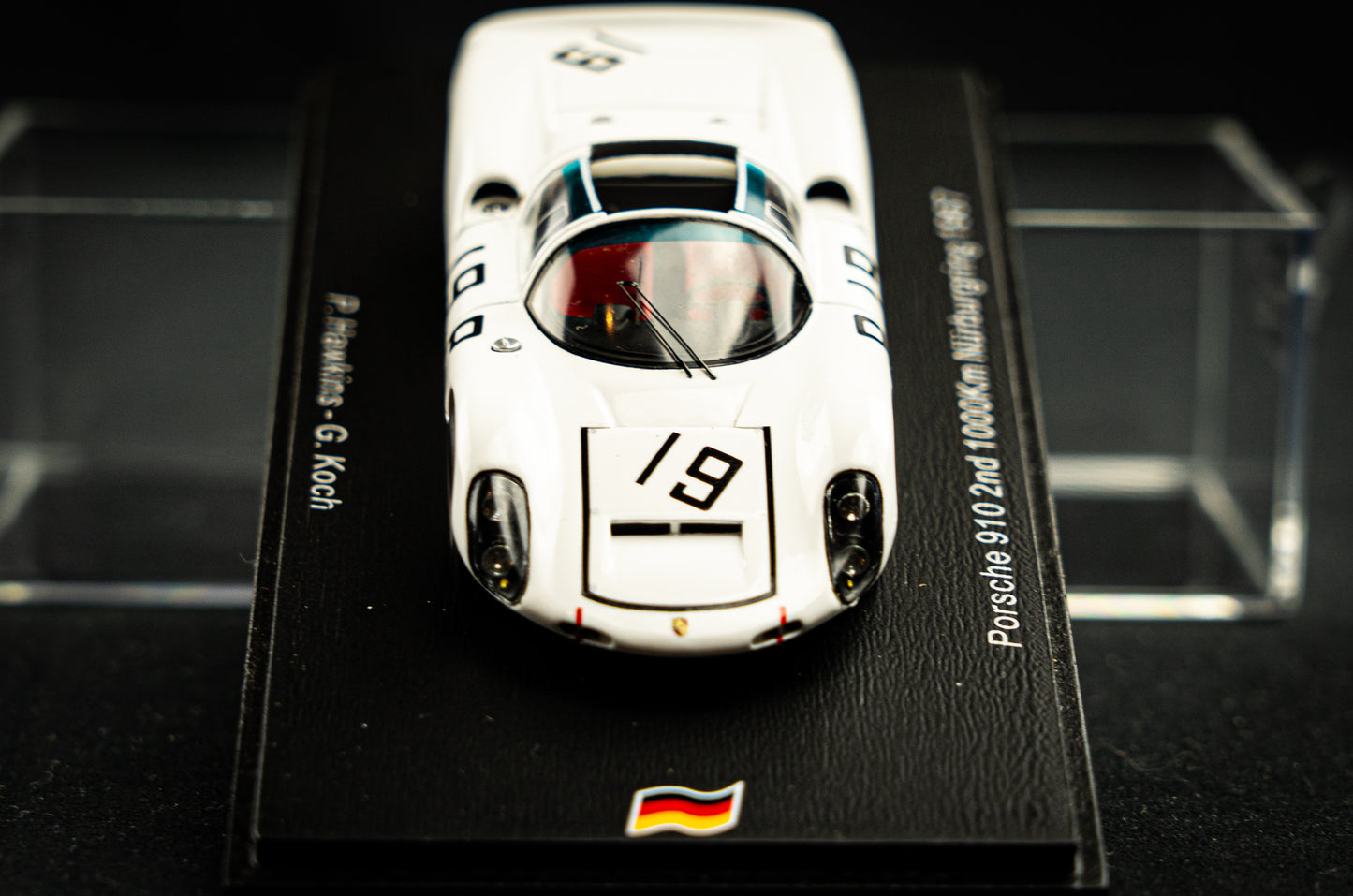 Porsche 910 #19 lim. edition 300 Stk. 2nd 1000km Nürburgring 1967 - Hawkings / Koch Spark 1:43