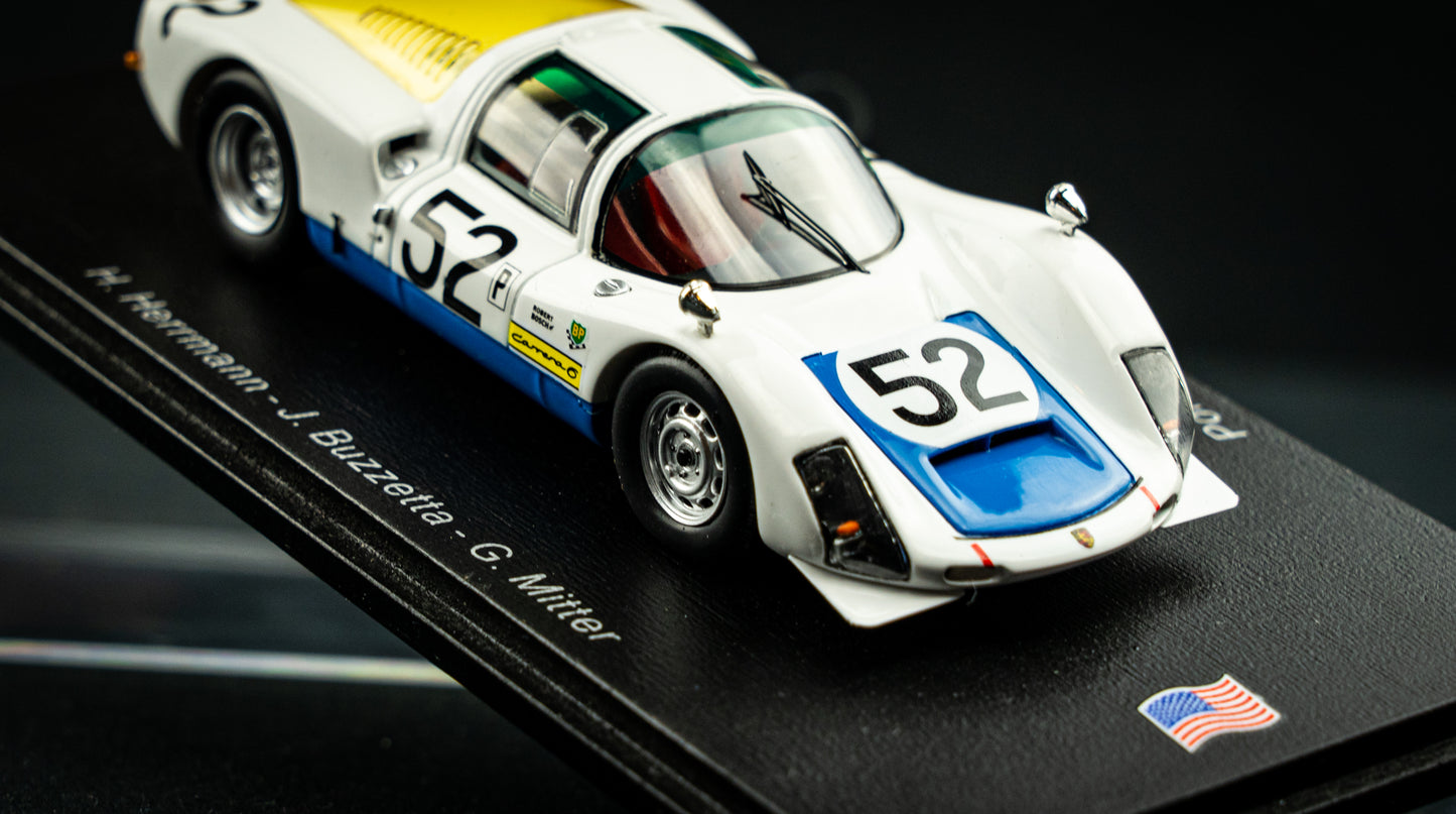 Porsche 906 lim.edition 300 Stk. #52 Herrmann/Buzzetta/Mitter - 4th 12h Sebring 1966 - 1:43
