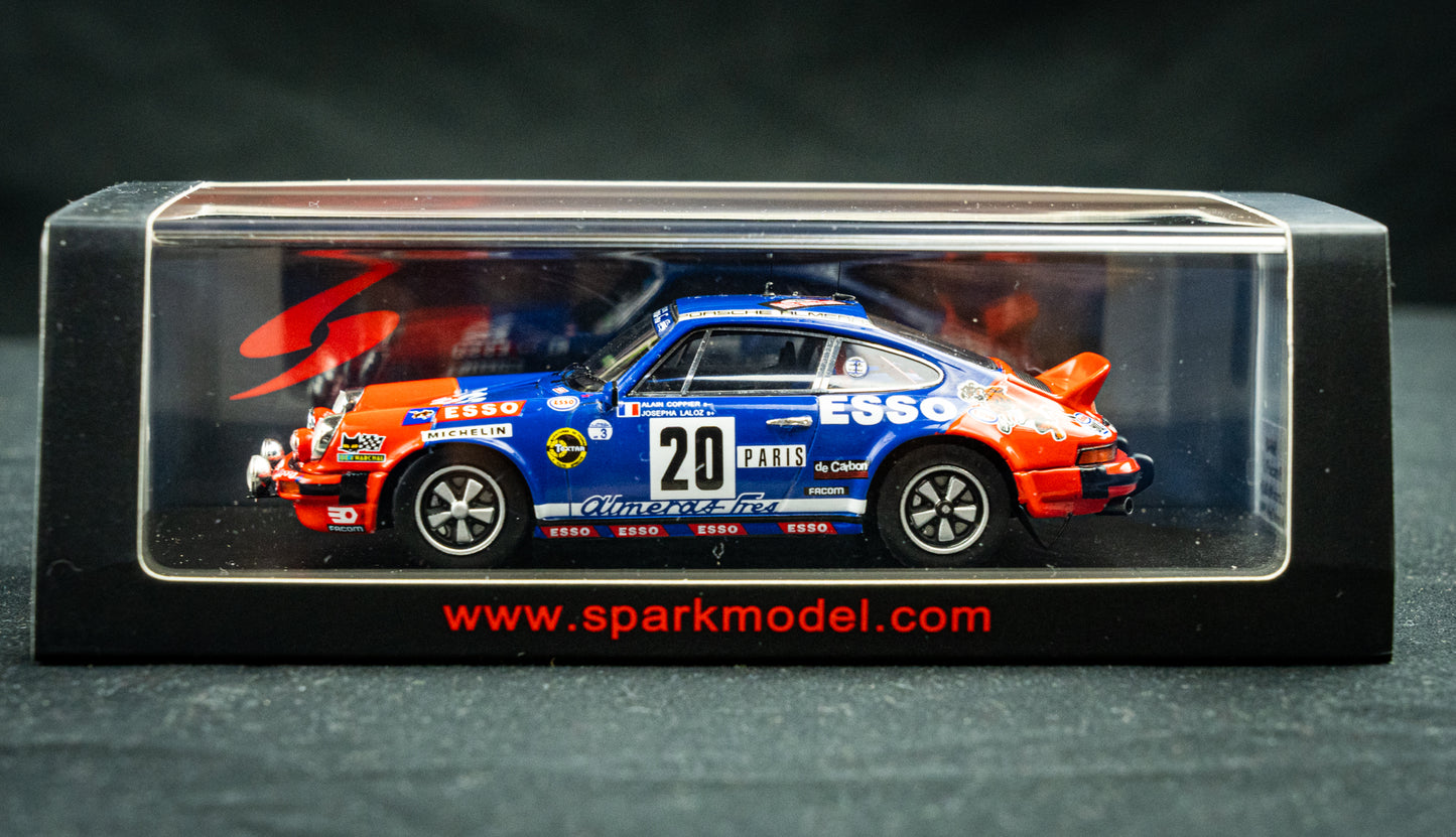 Porsche 911 Carrera #20 A. Coppier / J. Laloz - 9th Monte Carlo Rallye 1980 -Spark 1:43