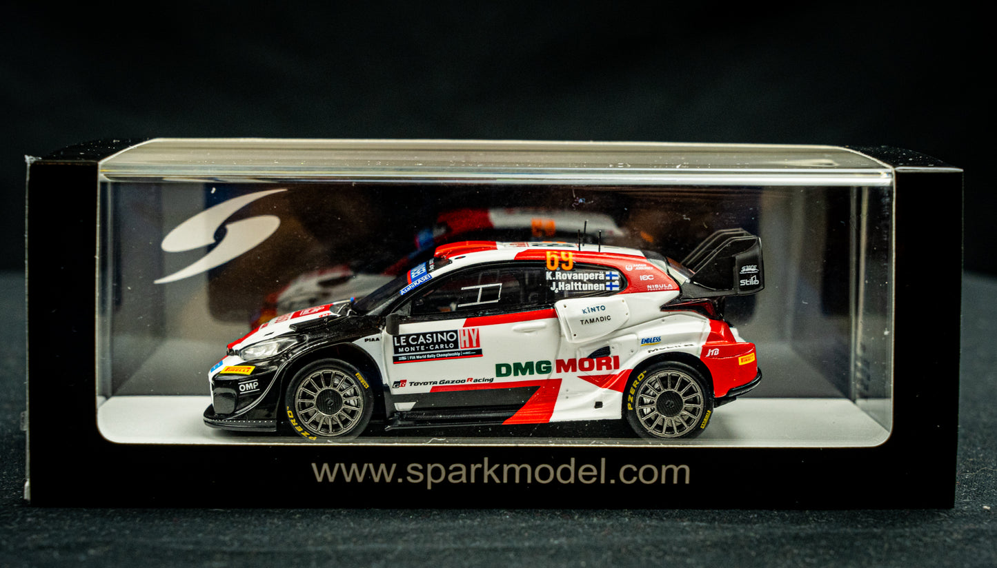 Toyota GR Yaris Rallye #69 K. Rovanperä / J. Halttunen - Rallye Monte Carlo 2022 Spark 1:43
