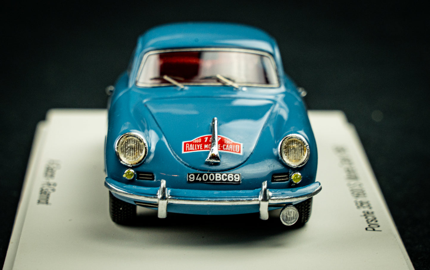 Porsche 356B 1600S #157 A. Gacon / R. Gannot - Rallye Monte Carlo 1960 - Spark 1:43