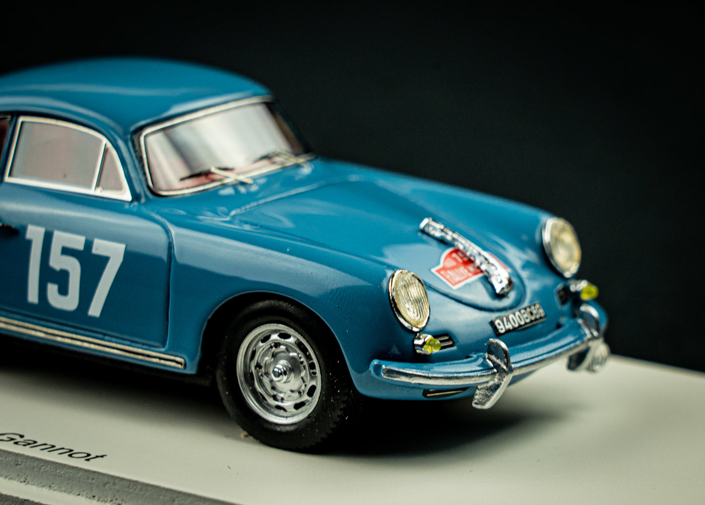 Porsche 356B 1600S #157 A. Gacon / R. Gannot - Rallye Monte Carlo 1960 - Spark 1:43
