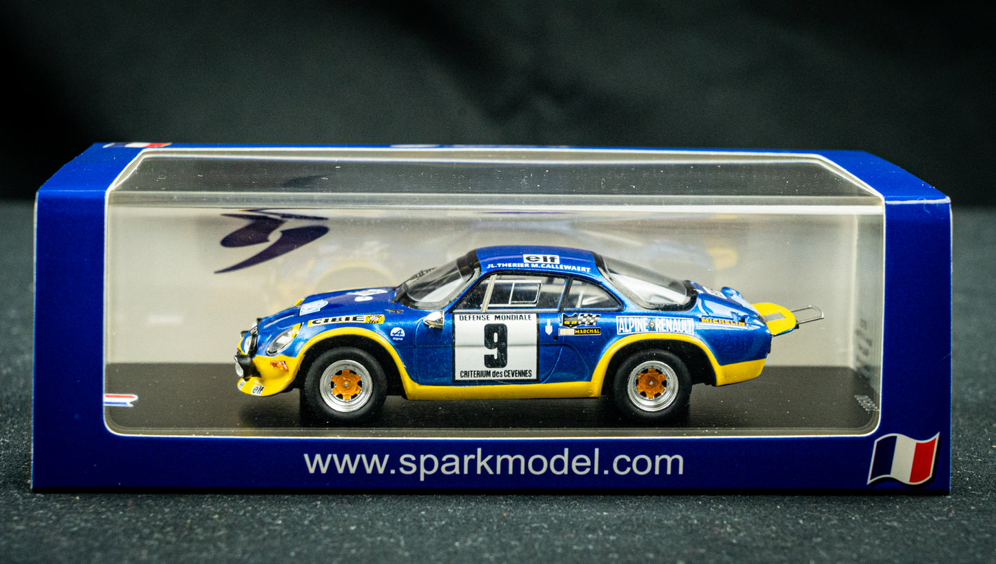 Renault Alpine A110 Turbo lim. edition 500 Stk. - #9 Therier / Callewaert - P1 Cevennes 1972 1:43