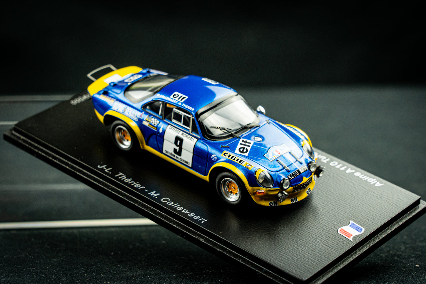 Renault Alpine A110 Turbo lim. edition 500 Stk. - #9 Therier / Callewaert - P1 Cevennes 1972 1:43
