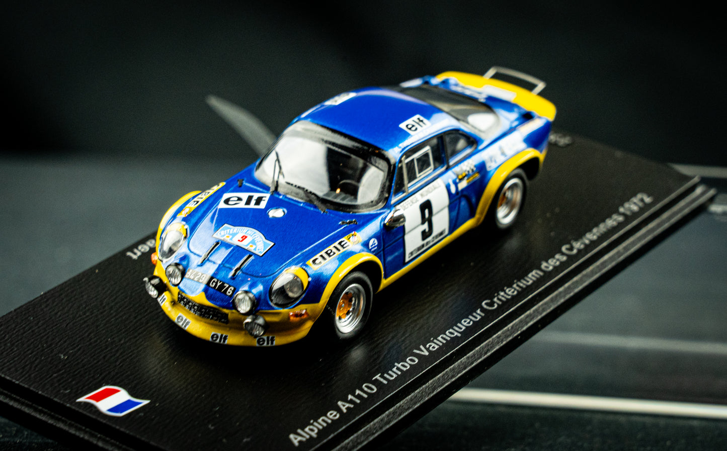 Renault Alpine A110 Turbo lim. edition 500 Stk. - #9 Therier / Callewaert - P1 Cevennes 1972 1:43