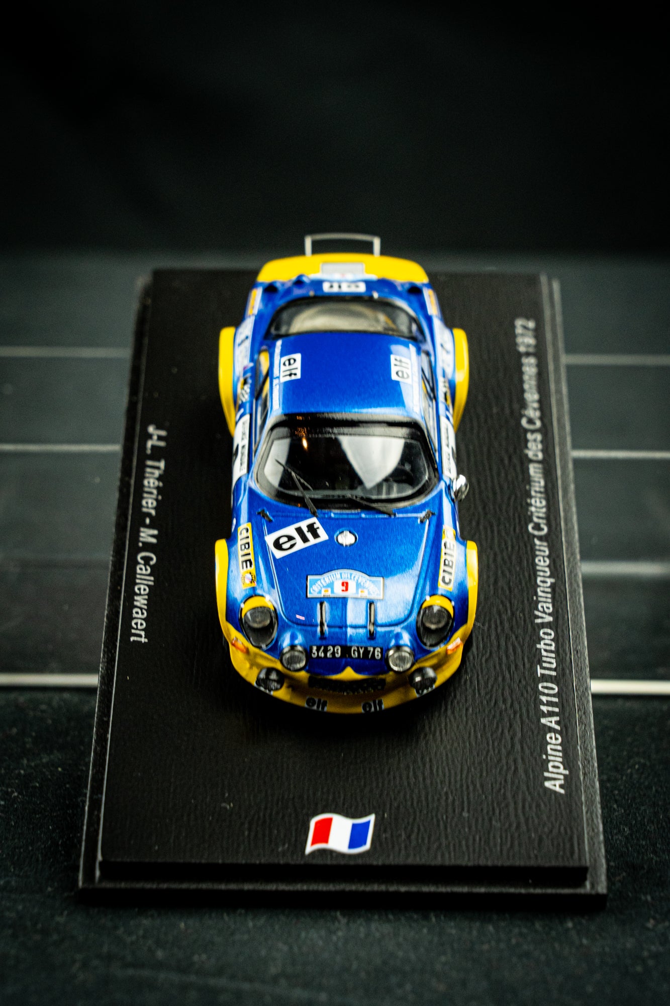 Renault Alpine A110 Turbo lim. edition 500 Stk. - #9 Therier / Callewaert - P1 Cevennes 1972 1:43