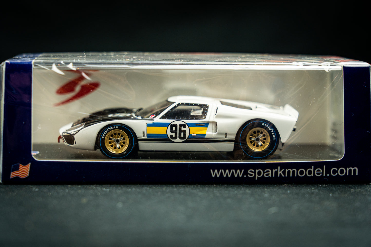 Ford GT40 MK2 lim. edition 500 Stk. - #96 Amon / McLaren - 5th 24h Daytona 1966 - 1:43