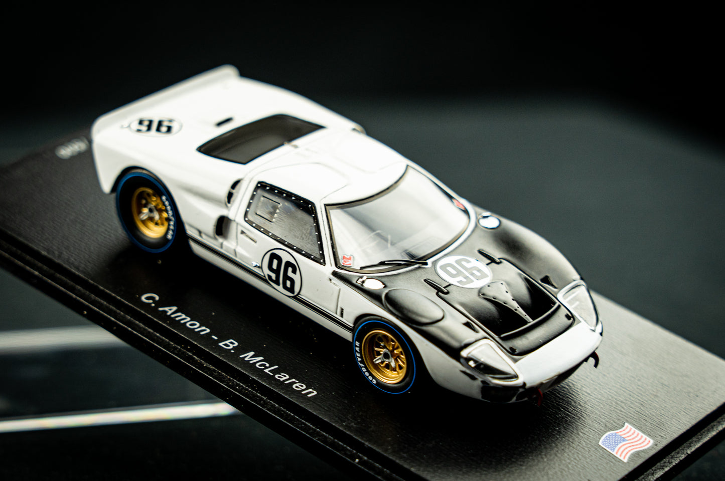Ford GT40 MK2 lim. edition 500 Stk. - #96 Amon / McLaren - 5th 24h Daytona 1966 - 1:43