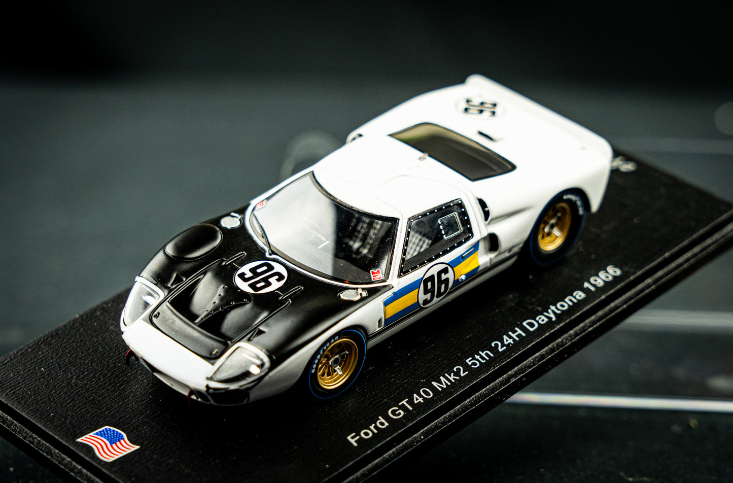 Ford GT40 MK2 lim. edition 500 Stk. - #96 Amon / McLaren - 5th 24h Daytona 1966 - 1:43
