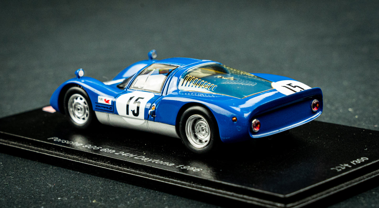 Porsche 906 lim. edition 300 Stk. #15 Herrmann / Linge - 6th 24h Daytona 1966 1:43