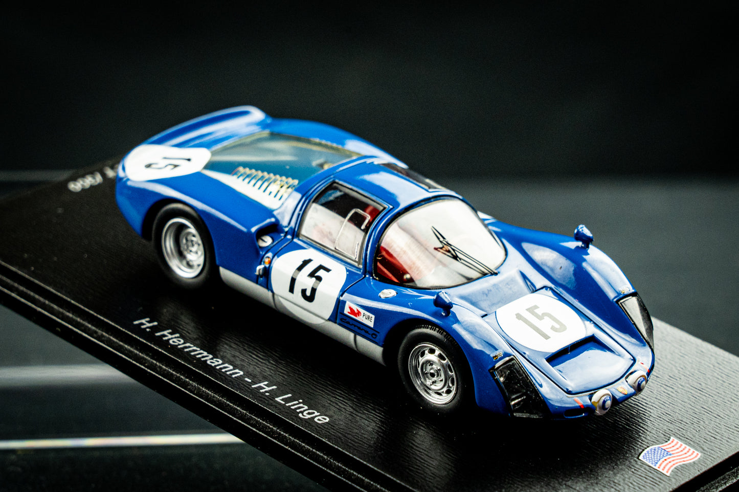 Porsche 906 lim. edition 300 Stk. #15 Herrmann / Linge - 6th 24h Daytona 1966 1:43