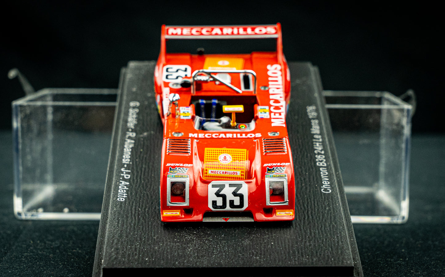 Chevron B36 #33 Schäfer / Albanesi / Adatte - 24h LeMans 1976 - Spark 1:43