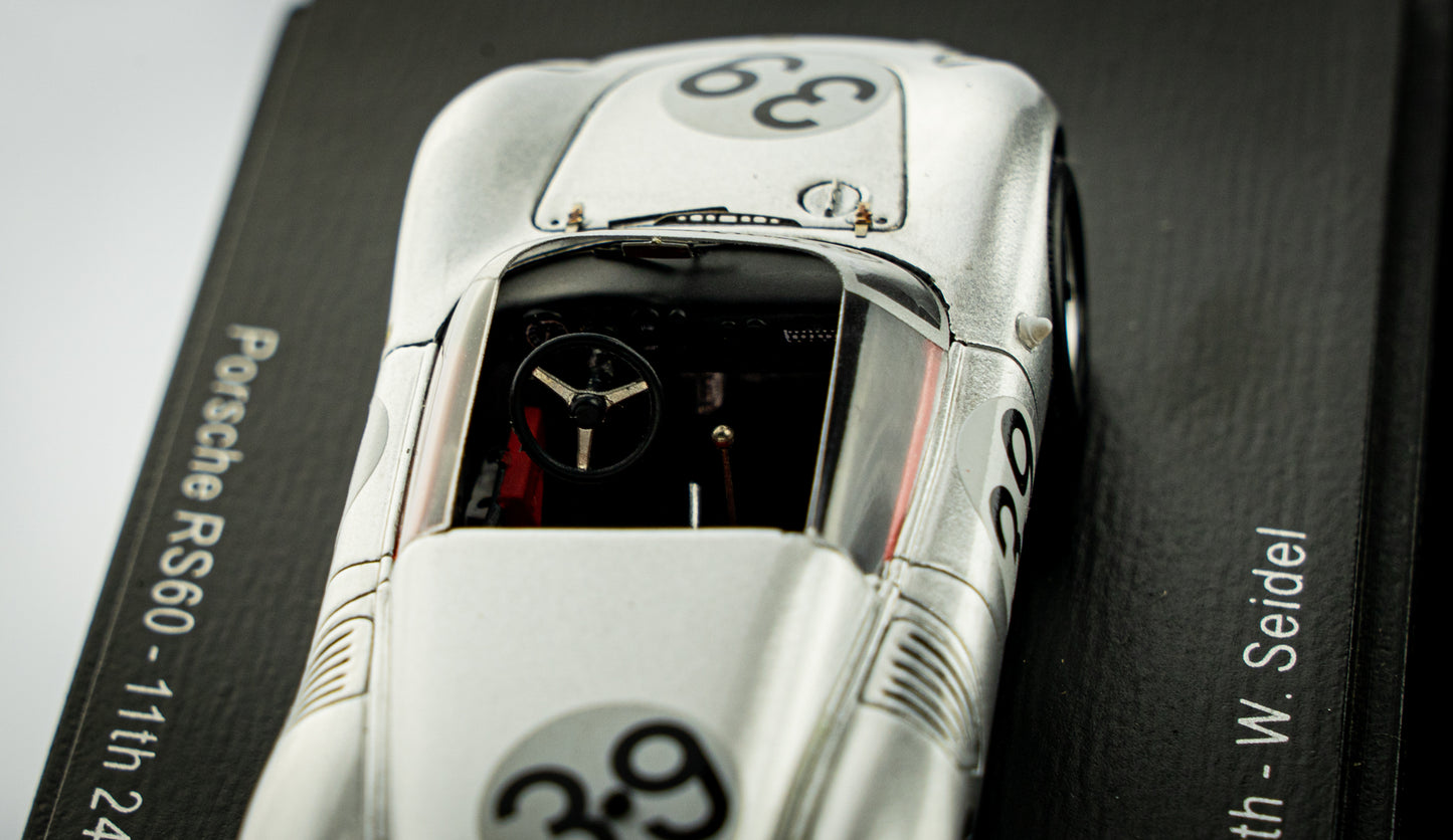 Porsche RS60 #39 Barth / Seidel - 12th 24h LeMans 1960 - Spark 1:43