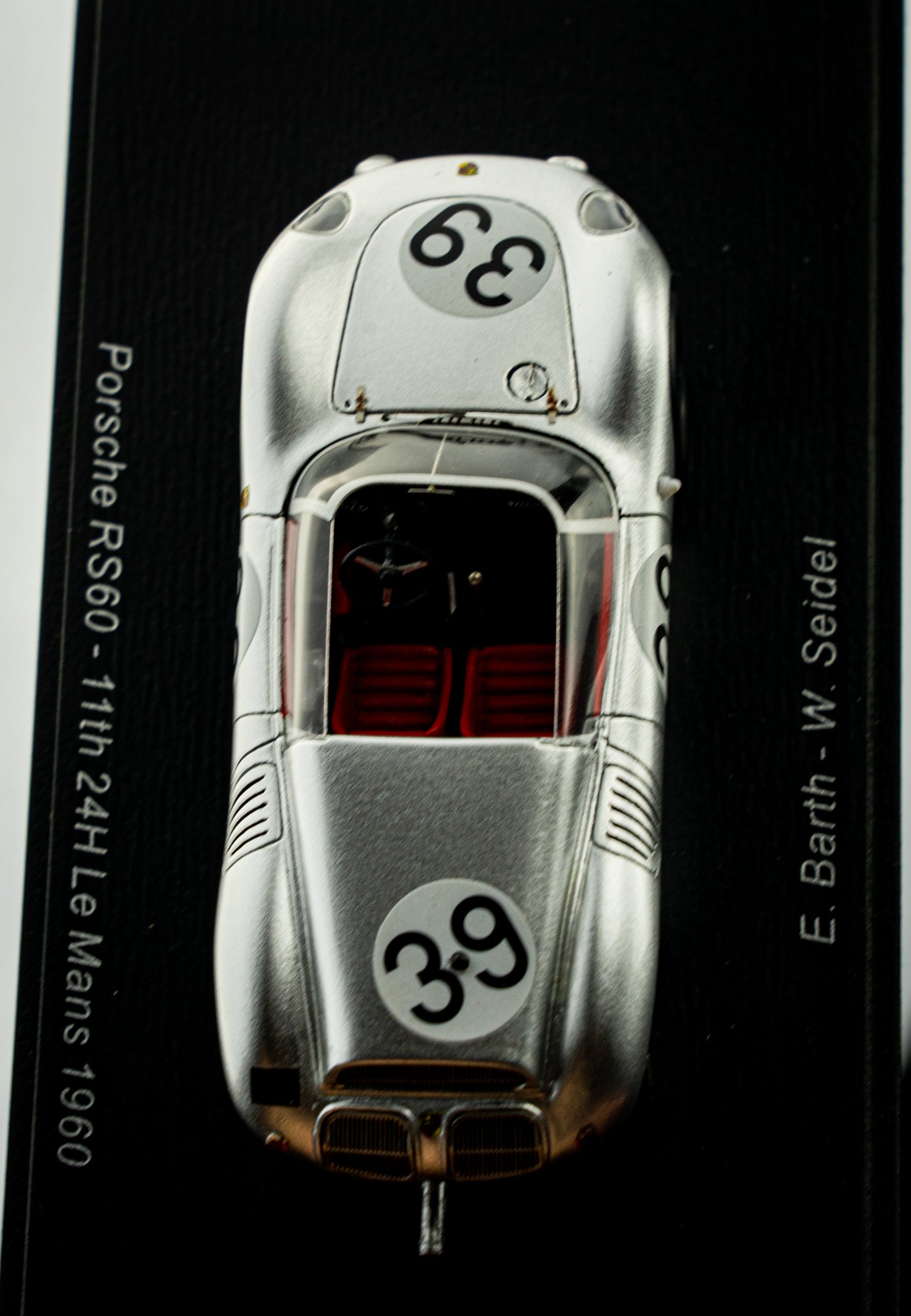 Porsche RS60 #39 Barth / Seidel - 12th 24h LeMans 1960 - Spark 1:43