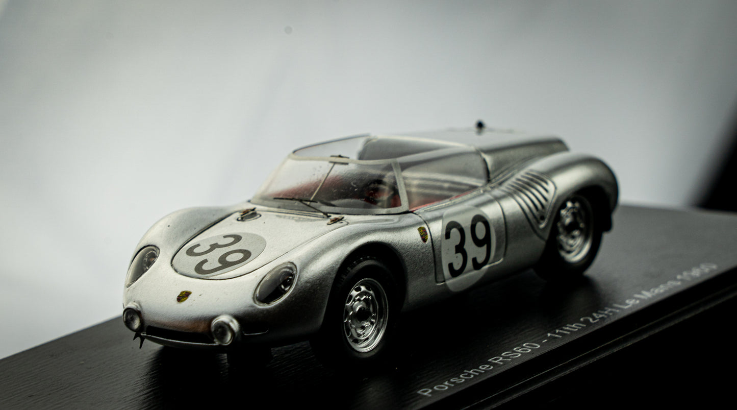 Porsche RS60 #39 Barth / Seidel - 12th 24h LeMans 1960 - Spark 1:43