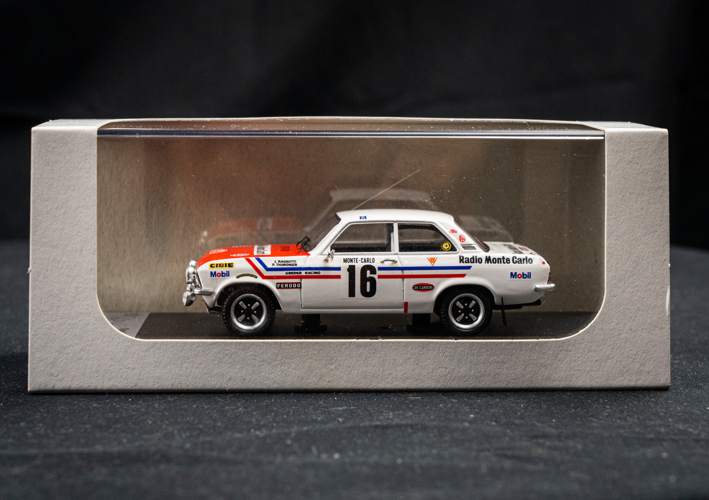 Opel Ascona Gr.1 Lim. Edition 1/150 #16 Ragnotti / Thimonier - 9th Rallye Monte Carlo 1972